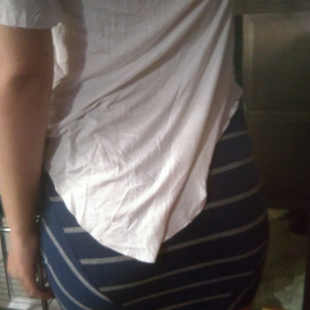 Blue grey mini skirt